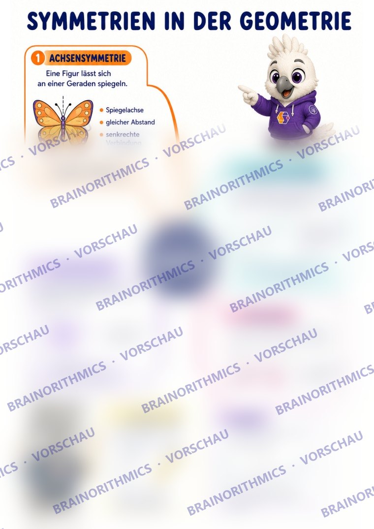 Mind Map: Symmetrien in der Geometrie — Vorschau